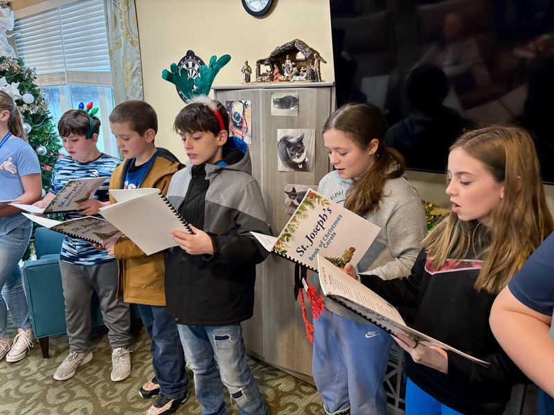 Students singing at the Alice Center