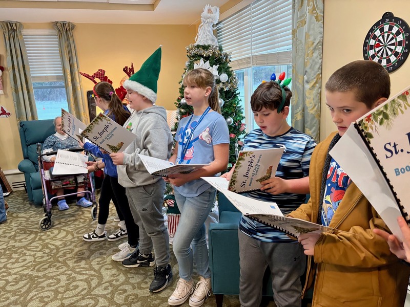 Students singing at the Alice Center