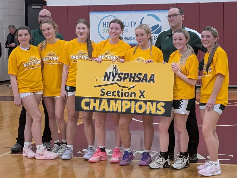 Section X Girls Varsity Basketball Champions