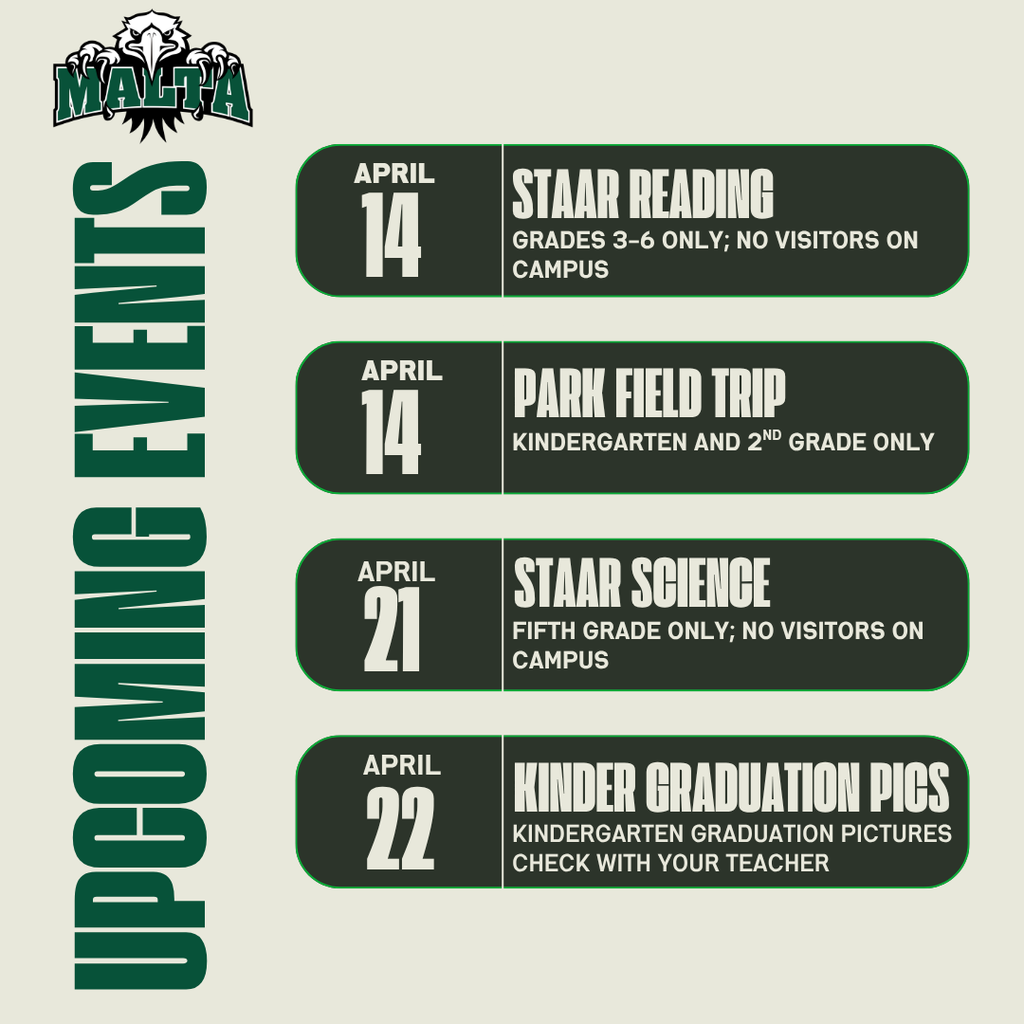 upcoming events 4/14-4/22