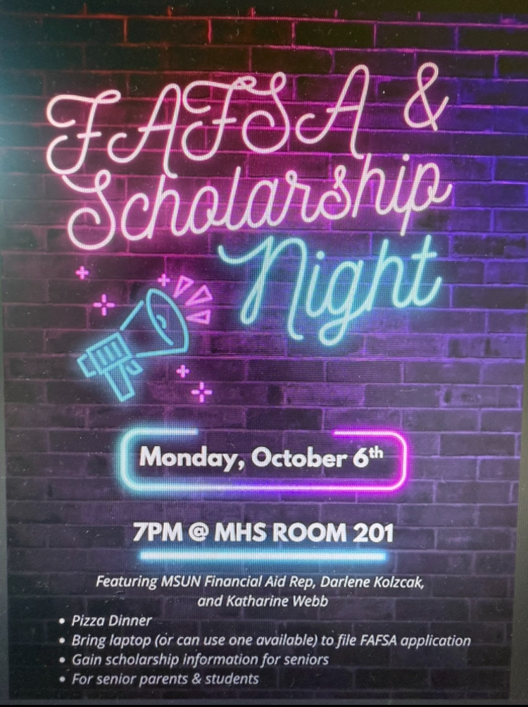 FAFSA night info. 