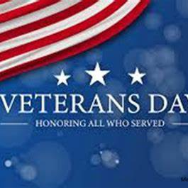 Veterans Day with flag