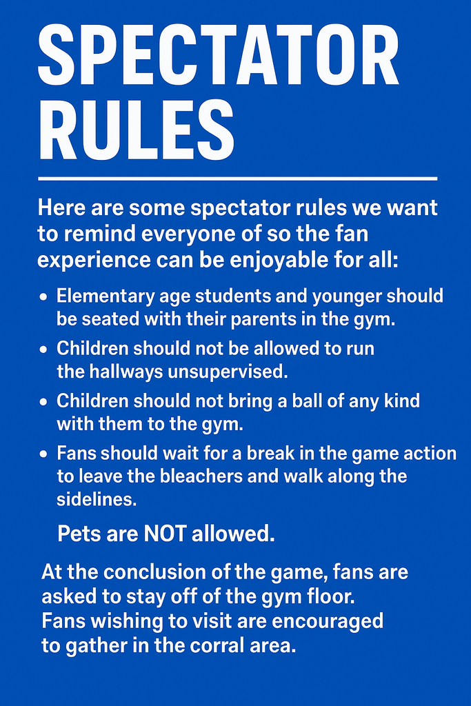 BB spectator guidelines