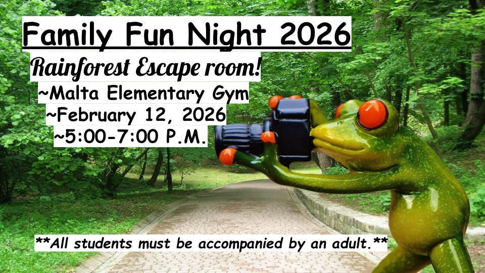 Text with forest picture with a frog holding a camera