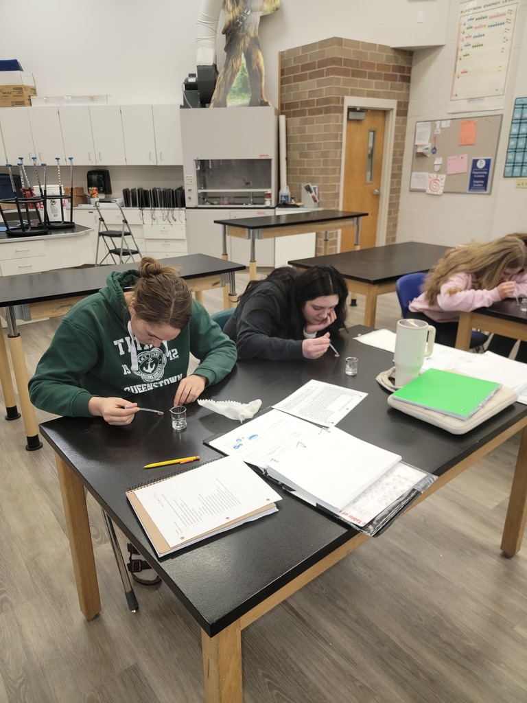Chemistry students learning how to stack water.