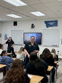A soft, close-up view of a light blue, semi-transparent curtain or fabric with gentle folds. The material appears slightly textured, with light filtering through to create a calm, muted gradient of blue tones.
