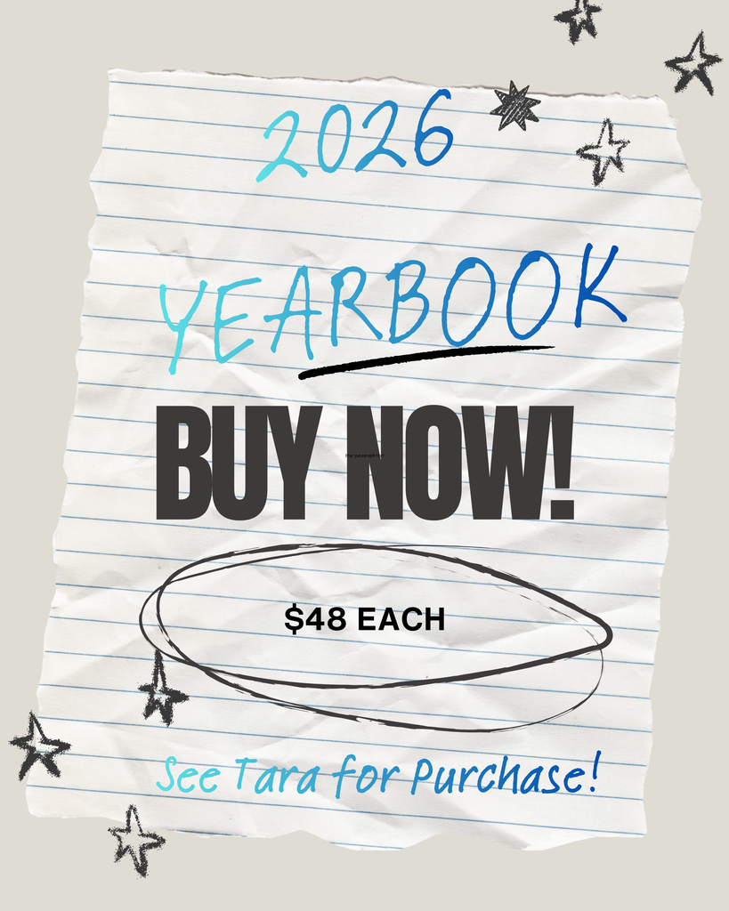Crumpled paper with yearbook purchase information.