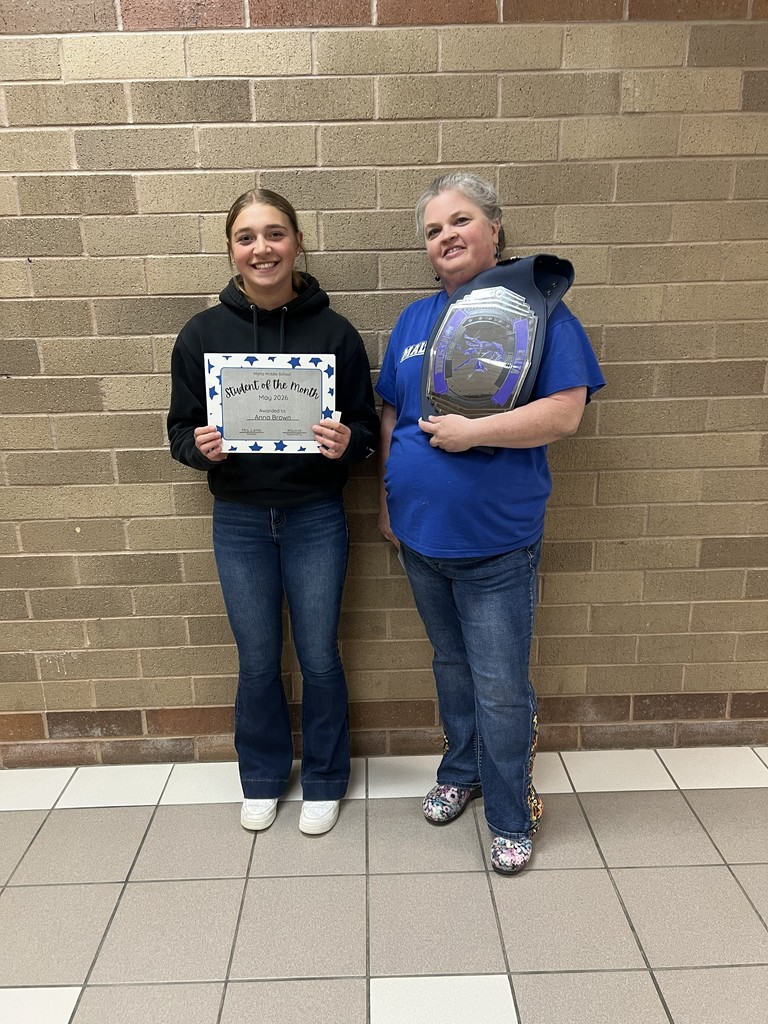 Malta Middle School is proud to recognize two individuals who truly represent our mission of “Empowering Learners, Inspiring Leaders” and our tradition of excellence.  Congratulations to Mrs. Anna LaBrie, our April Core 3 Award recipient! Nominated by a 6th grade student, Mrs. LaBrie was recognized for making learning fun, encouraging students to try their hardest, and creating a positive classroom environment each day. Thank you, Mrs. LaBrie, for the kindness, dedication, and excellence you bring to our school!  We would also like to congratulate Anna B., our May Student of the Month in partnership with the Malta Kiwanis Club! Anna is recognized for her hard work, leadership, respect toward others, positive attitude, and outstanding sportsmanship both in the classroom and in activities. We are proud of the example she sets for her peers each day.  Congratulations to both of these deserving individuals!