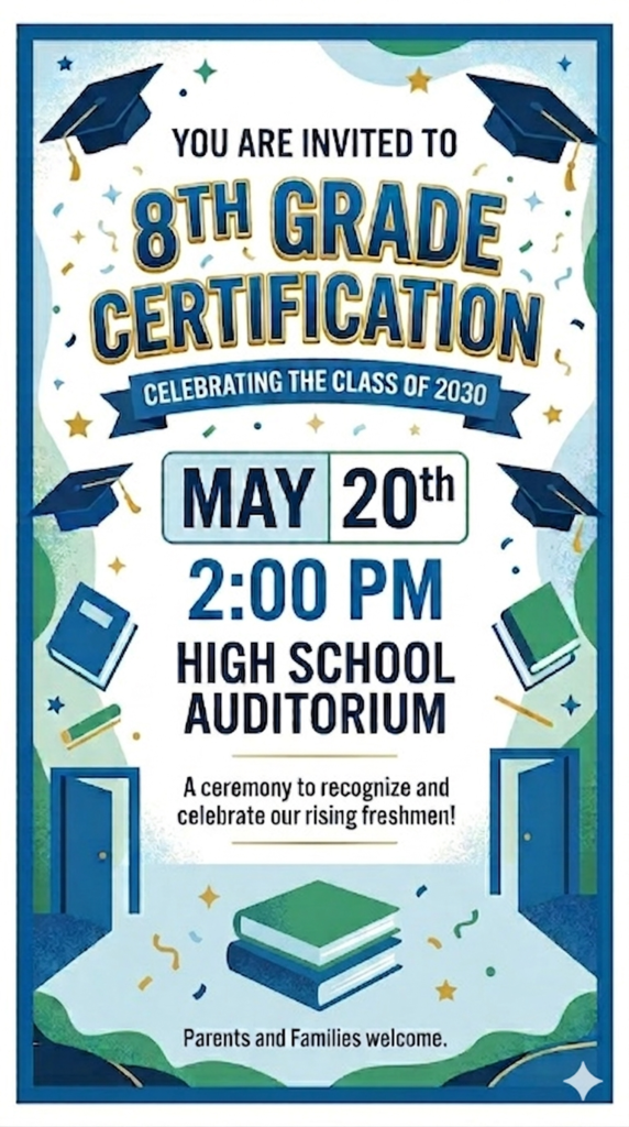 8th Grade Certification
