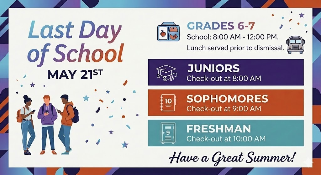 last day of school schedule