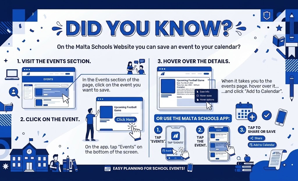 Did you know you can save events to your calendar?
