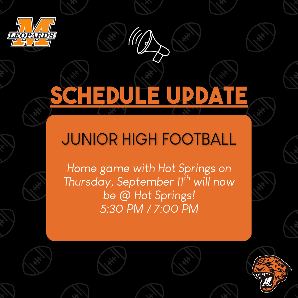 Football Schedule Change