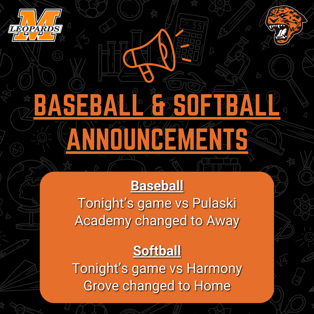 03122026 Baseball and Softball Announcements