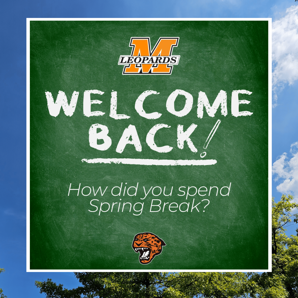 Welcome back from spring break