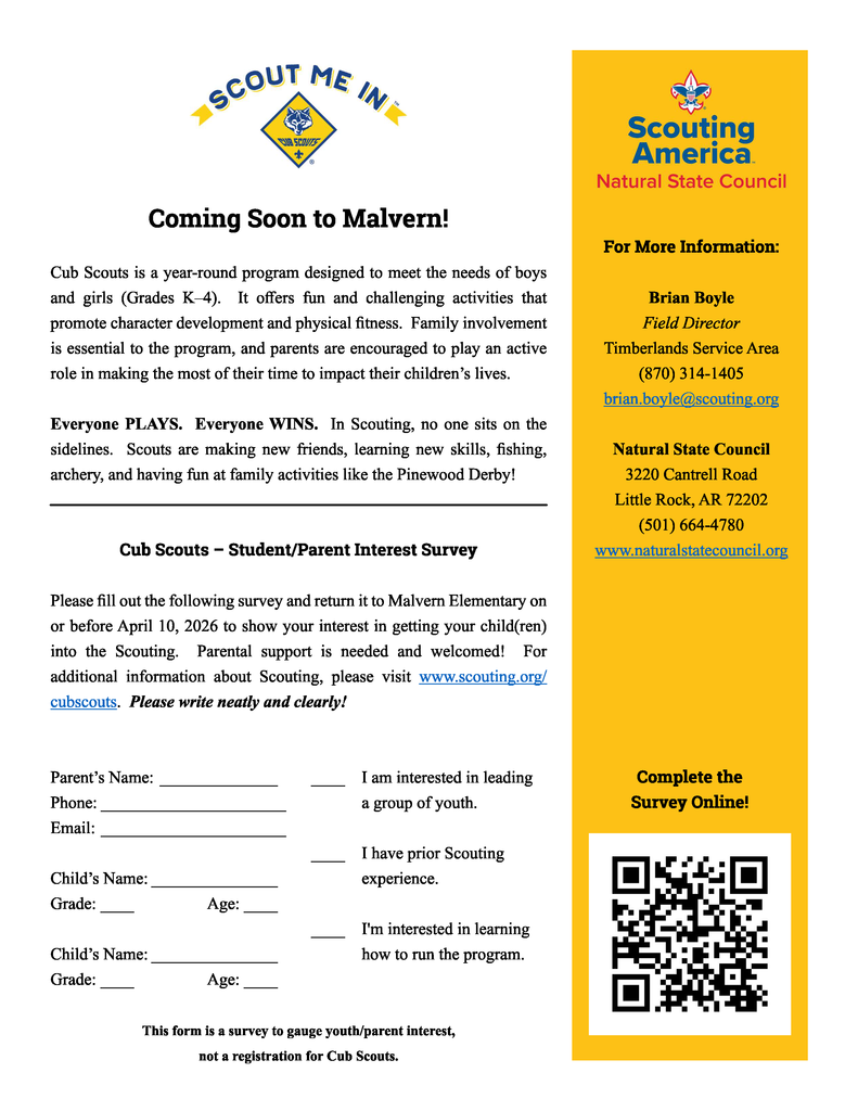 Scouting America is coming to Malvern