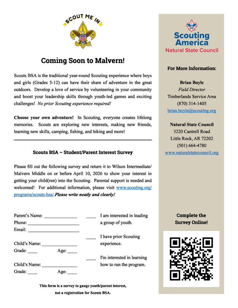 Scouting America is coming to Malvern