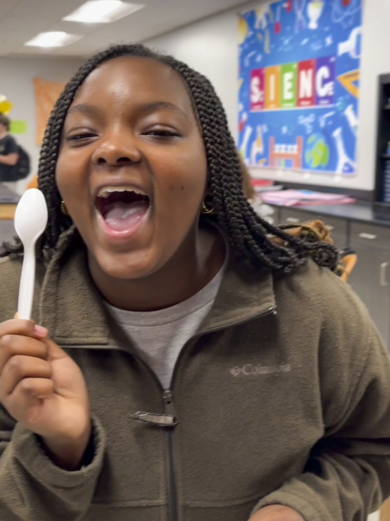 Making ice cream in Physical Science Class