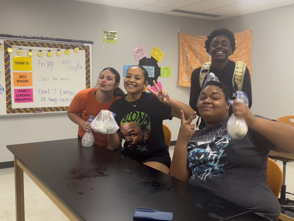 Making ice cream in Physical Science Class