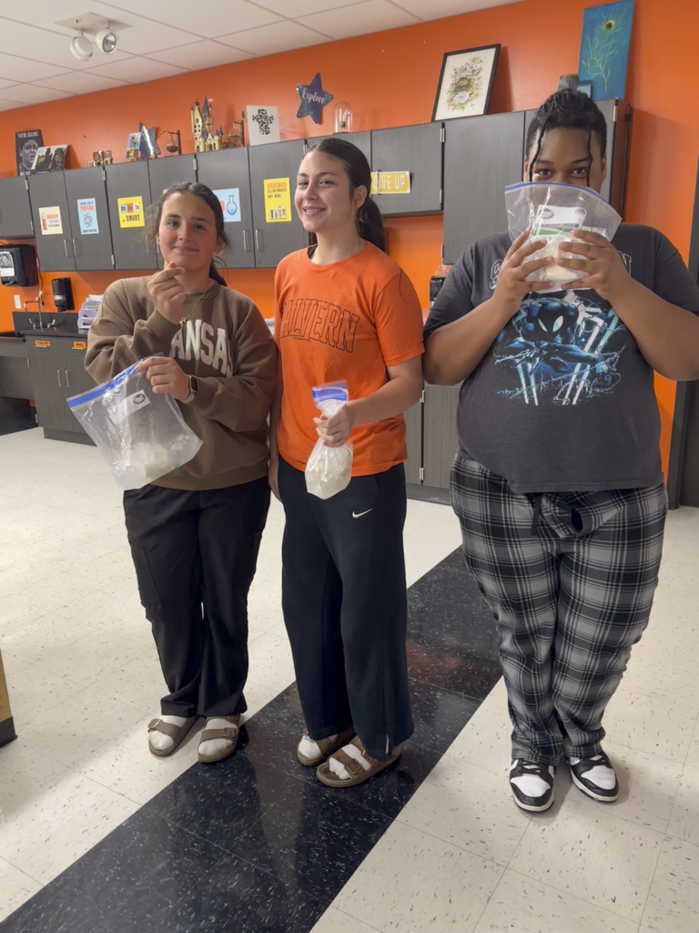 Making ice cream in Physical Science Class