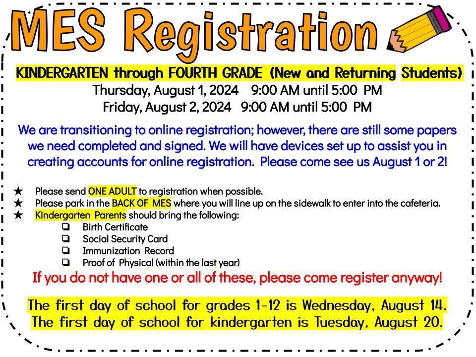 MES Registration