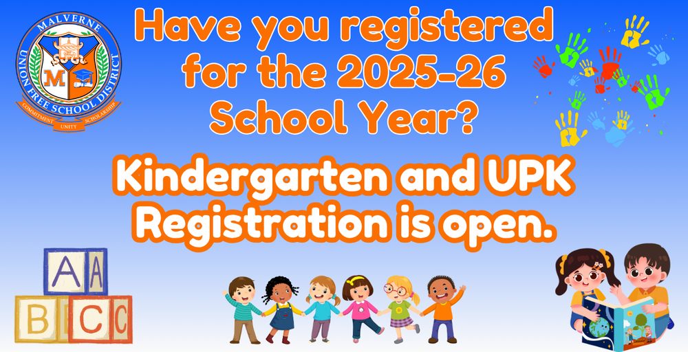 UPK and Kindergarten Registration graphic