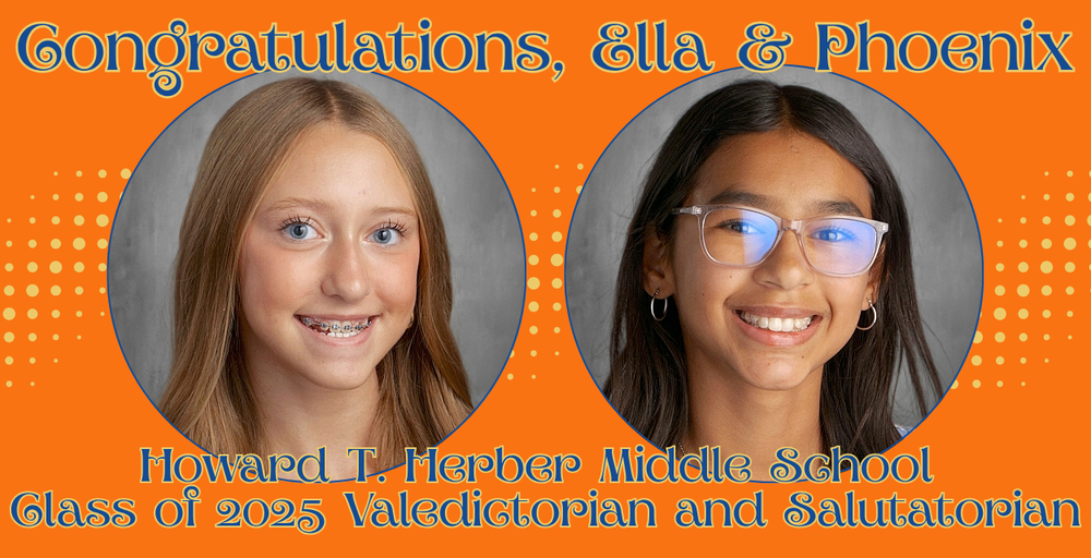 Howard T. Herber Middle School valedictorian and salutatorian