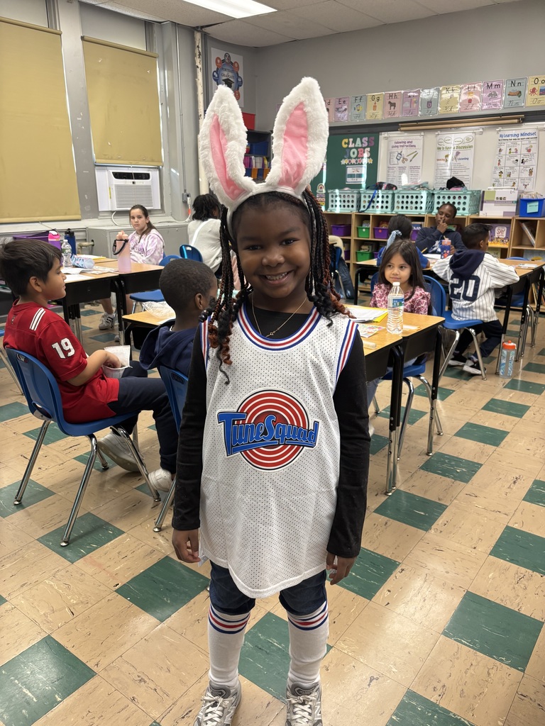 Student wearing sports jersey for Spirit Week