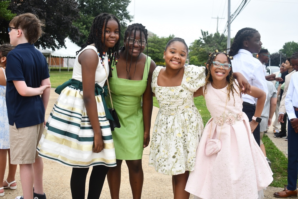 Davison students at their 5th grade moving up ceremony
