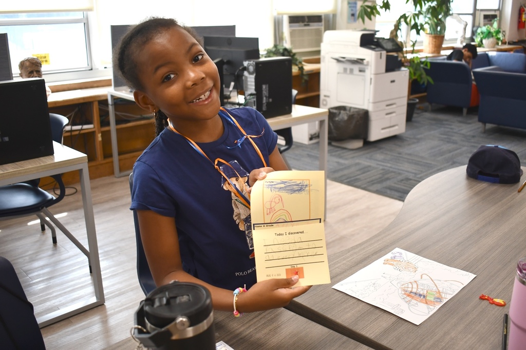 Students in the library