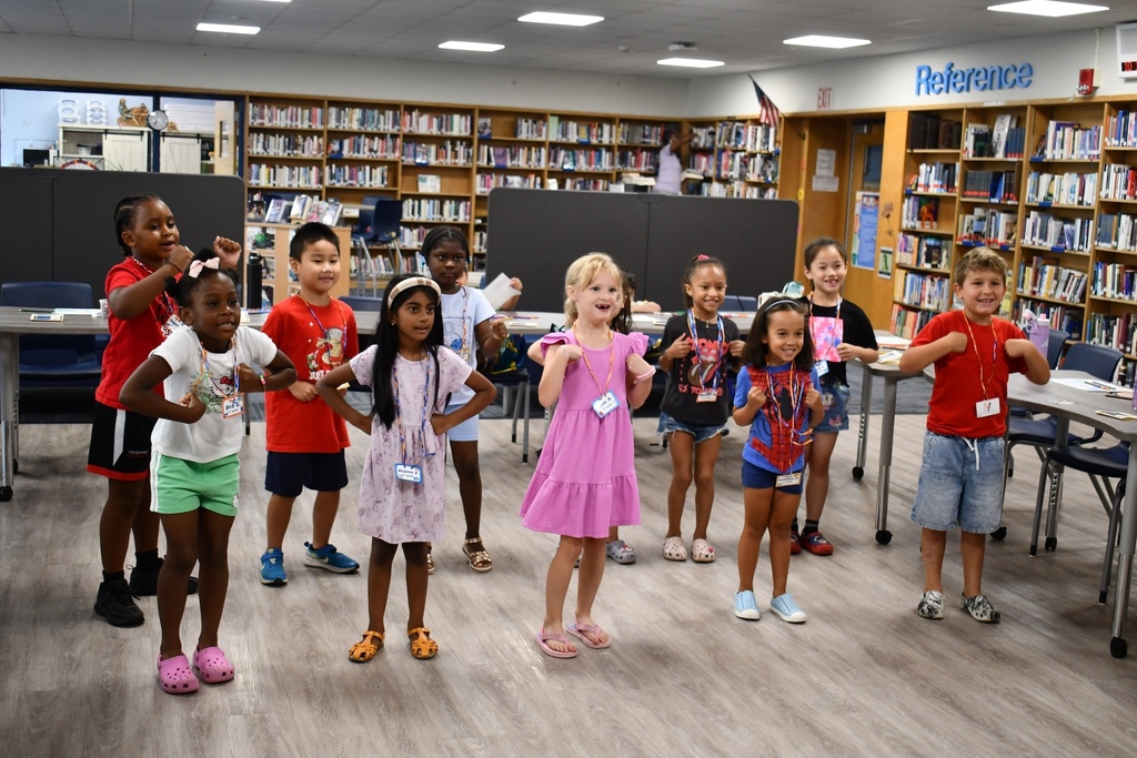 Students in the library