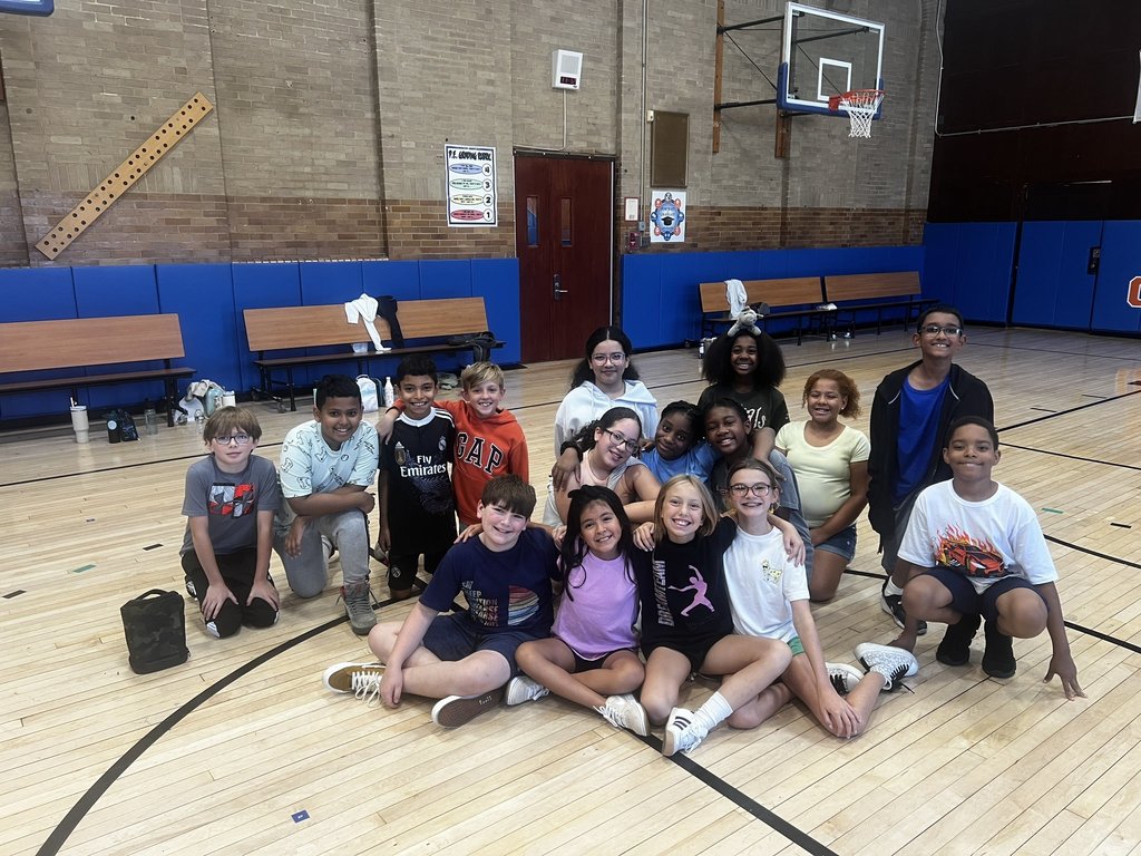 Group of elementary school students
