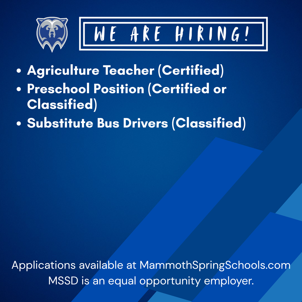 We are hiring