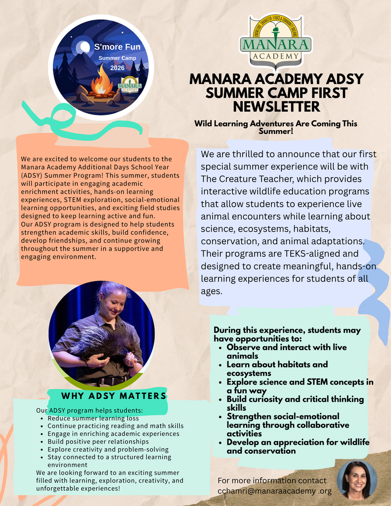MANARA ACADEMY ADSY SUMMER CAMP FIRST NEWSLETTER!