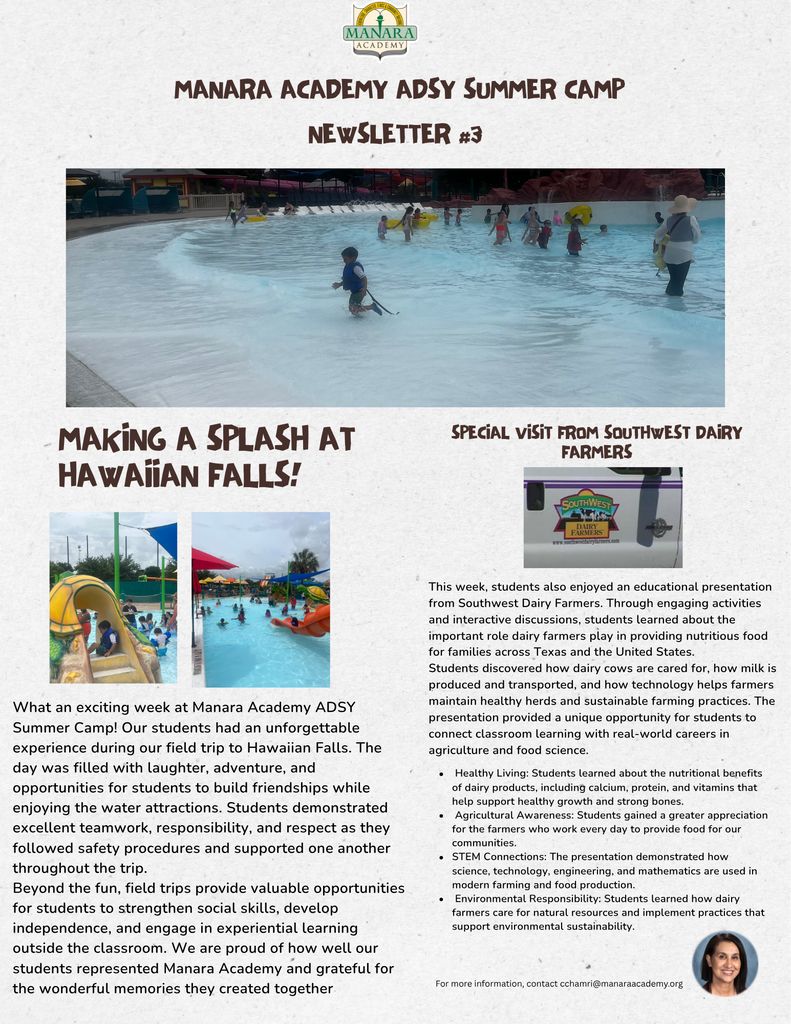 Manara Academy ADSY Summer Camp Third Newsletter!