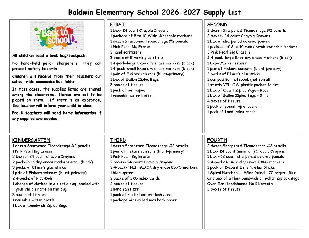 Supply List