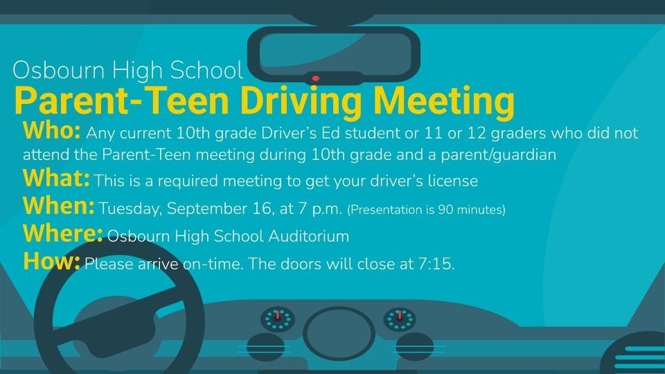 Parent-Teen Driving Meeting Info Eng