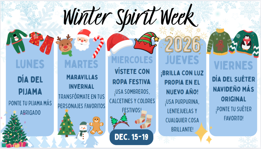 Spirit Week December 15-19