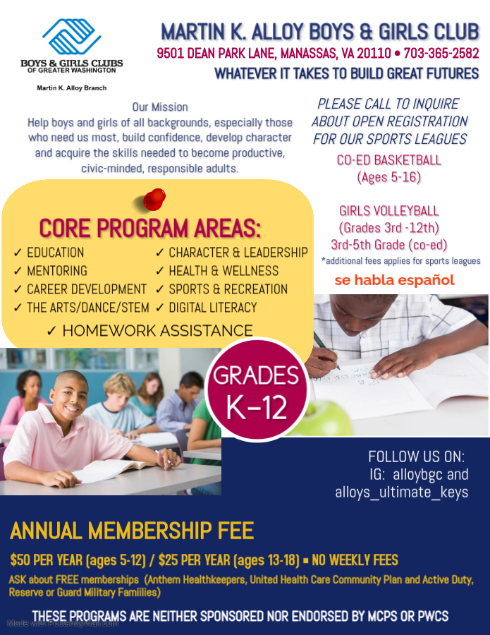 Boys & Girls Club Flyer