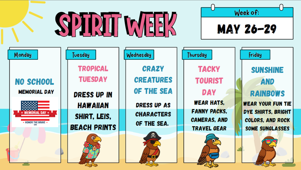 Spirit Week May 26-29