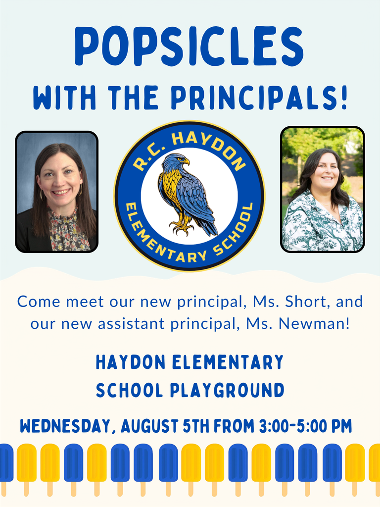 Popsicles with principals.