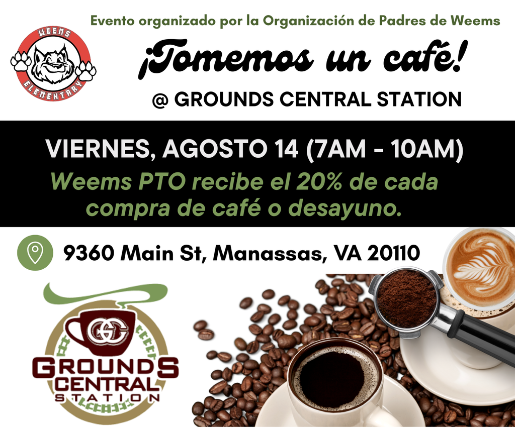 Coffee Flyer for 8/14