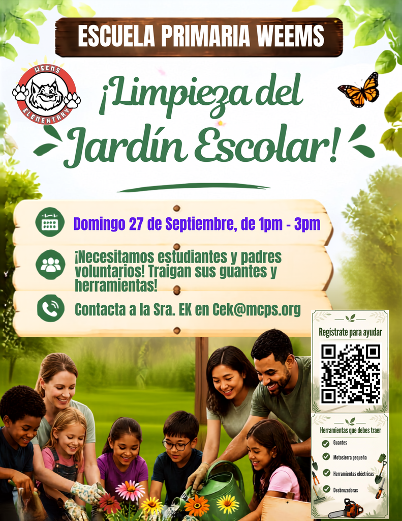 Garden Clean Up Flyer (Spanish)