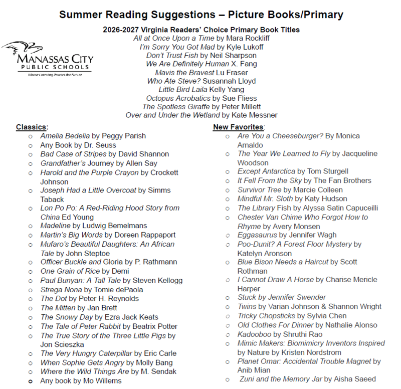 Summer Reading list 2026