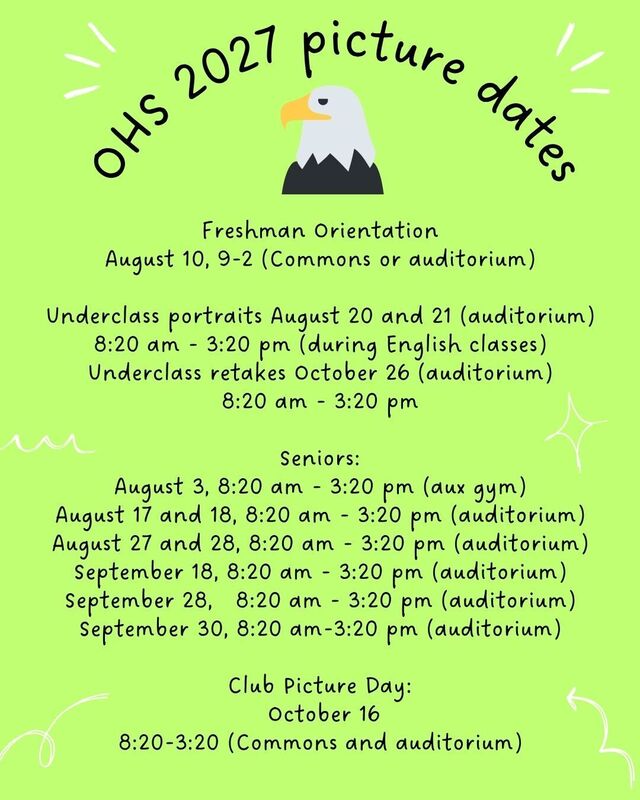 Picture Day Schedule 