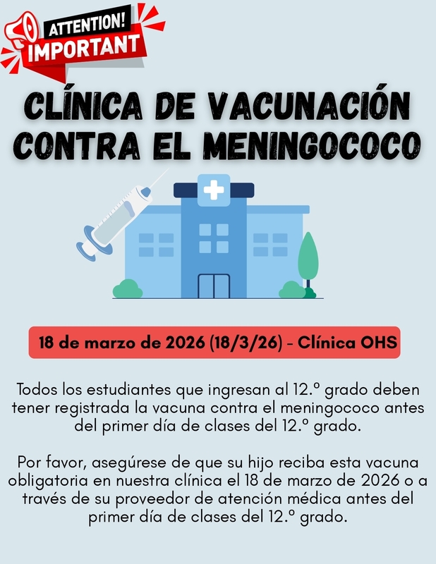 Clinica de vacunacion contra el meningococo