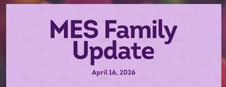 MES Family Update title page light purple dark purple boarder 