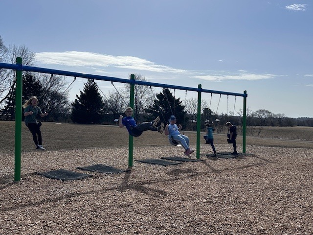 Our 3rd-5th graders were enjoying the warm weather at recess on Monday. We are hoping that the warm weather returns soon!