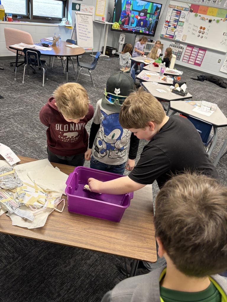 Build a boat challenge. Needed to float and hold a few “people” (pennies)