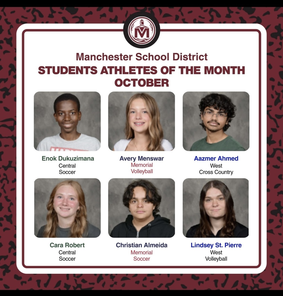 Student Athletes of the Month for October