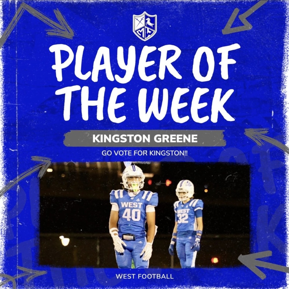 Kingston Greene ~ Player of the Week!